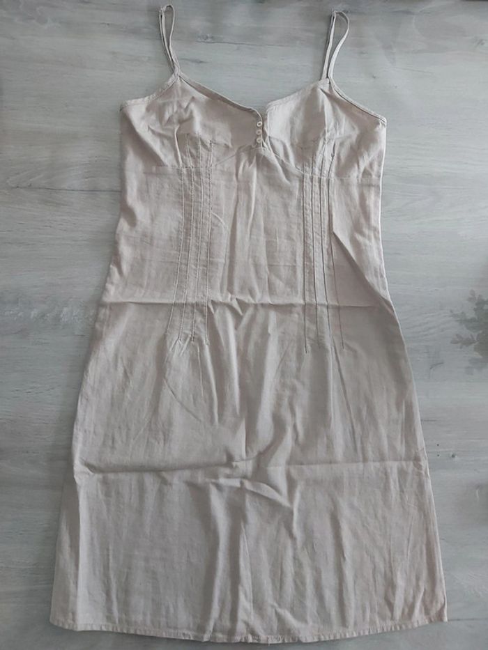 Robe femme beige en lin