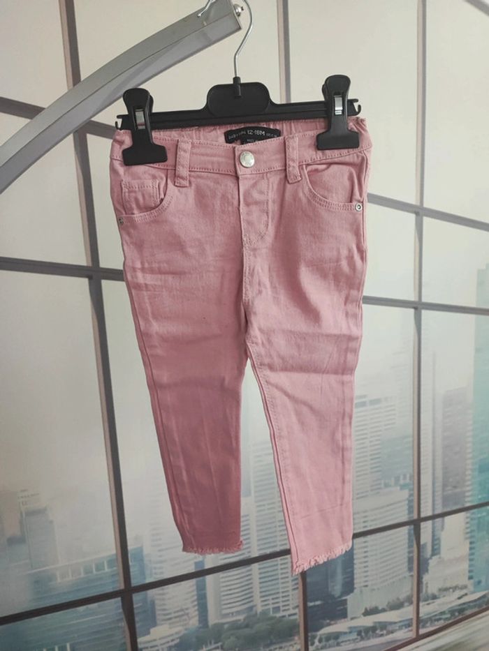 Pantalon rose pâle taille 86 cm