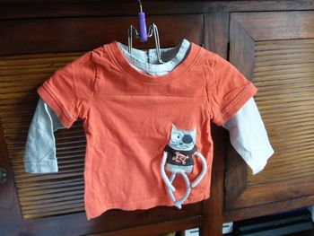 Tee-shirt Chat rigolo manches longues