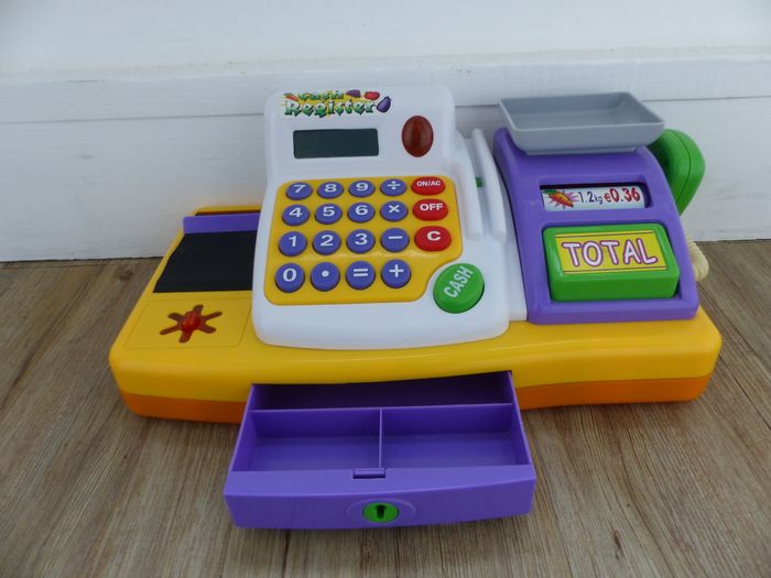 super caisse enregistreuse pour jouer à la marchande - photo numéro 2