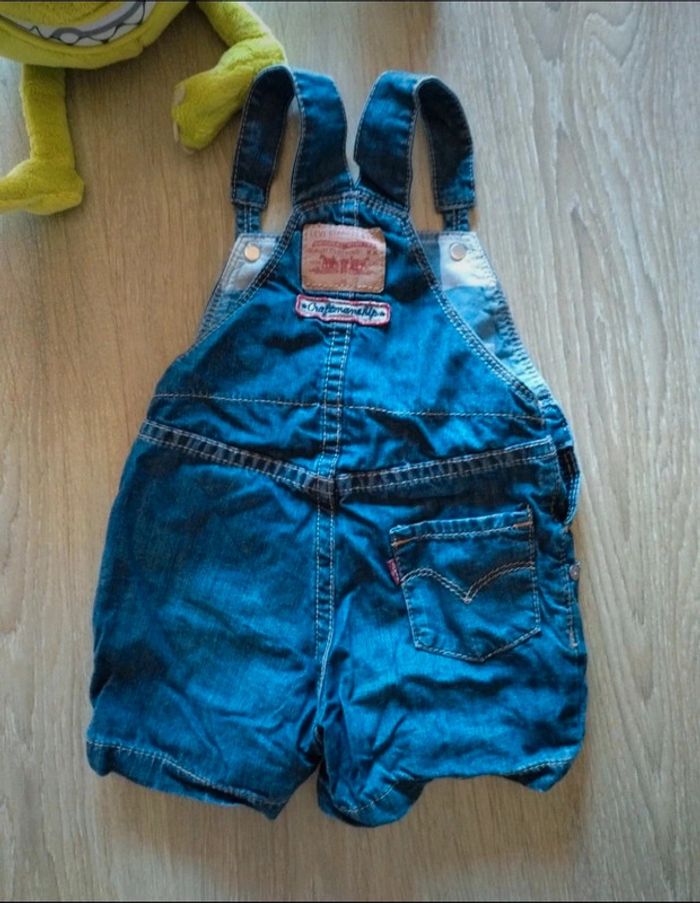 Salopette short en jean Levis 12M - photo numéro 2