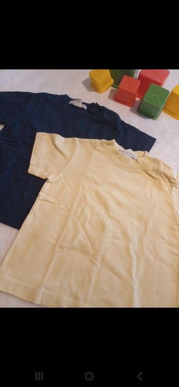 Lot de 2 T.shirts bébé taille 12 mois