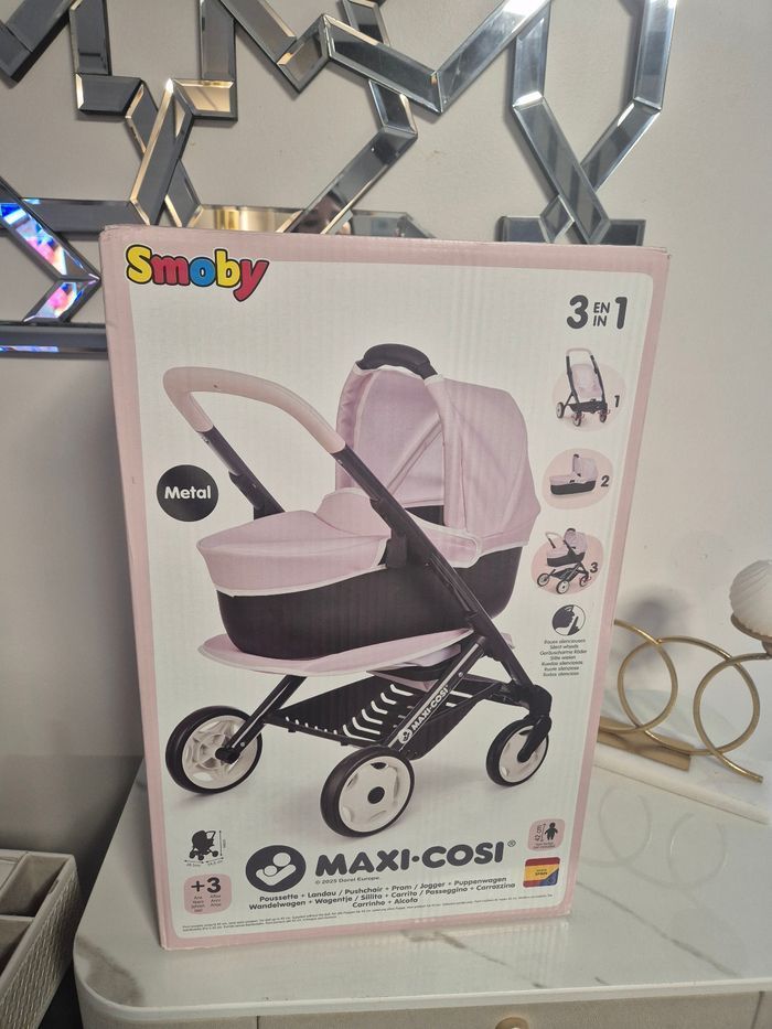 Smoby - Poussette+ Landeau Maxi-Cosi