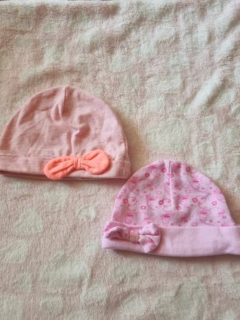 Lot de bonnet bébé fille