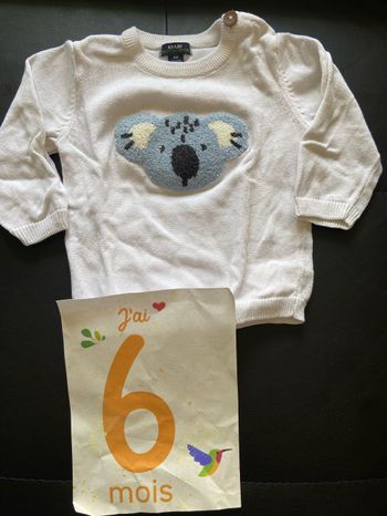 Pull blanc kiabi koala