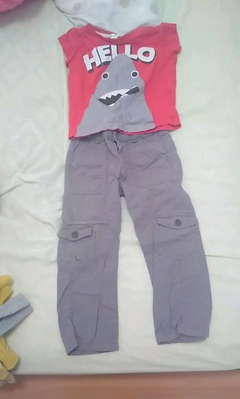 Ensemble #lot pantalon et tee shirt garçons3 ans 6