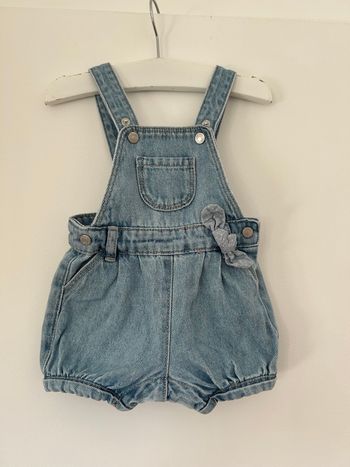 Salopette jeans bébé fille 