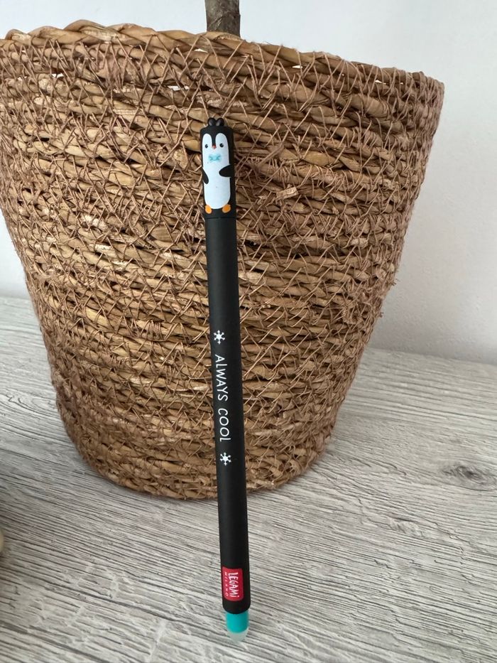 Stylo effaçable pingouin