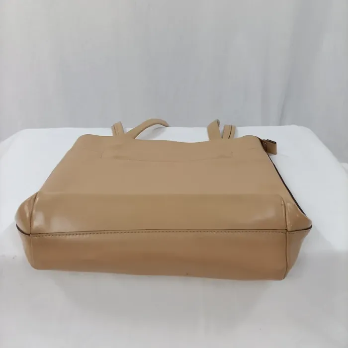 Lancaster Sac à main marron glacé porté épaule, poche zippé a l'arrière Beige marroné S048 - photo numéro 3