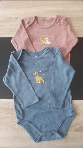 Lot de 2 bodies manches longues 24 mois