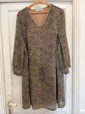 Robe tunique imprimée léopard