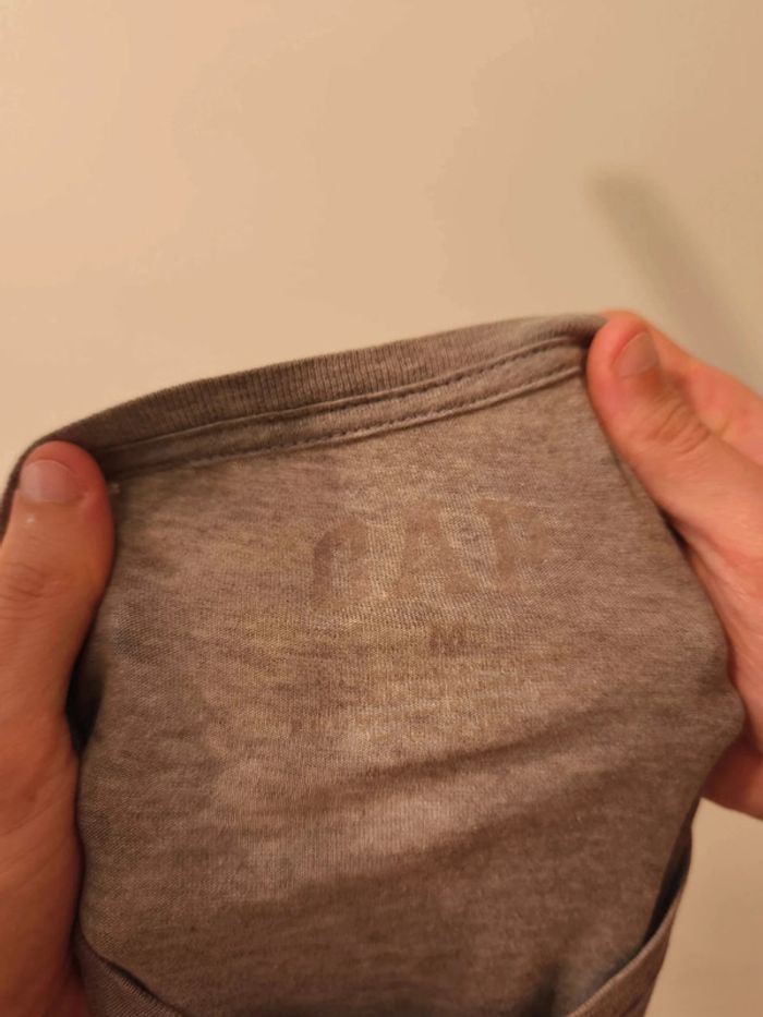 T-shirt Gap Homme Taille M Gris - photo numéro 7