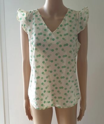 💜 Blouse taille L 40 Cerise blue #emyfleury_40femme