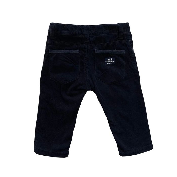 Pantalon doublé bleu marine IKKS, 6 mois (67 cm) - photo numéro 2