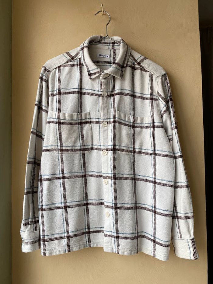 Chemise à carreaux épaisse Gemo M - photo numéro 3