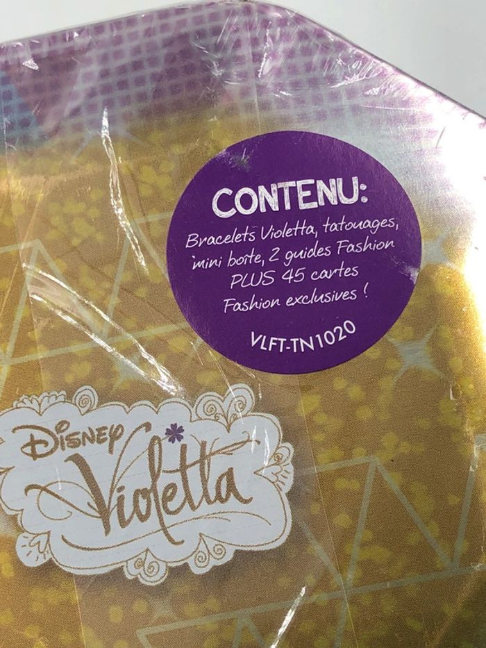 Boîte métallique de cartes et accessoires Disney Violetta neuf - photo numéro 5