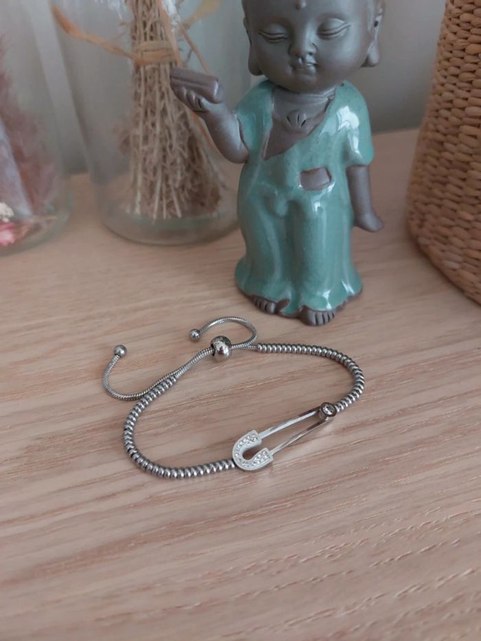 Bracelet strass et argent