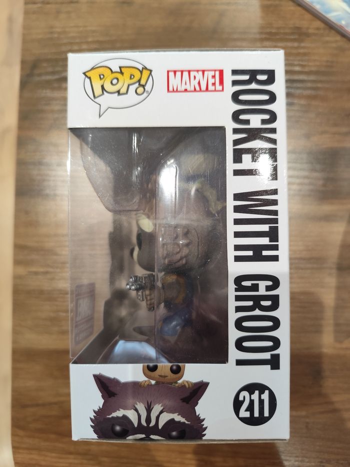 Funko Pop 🦝 Rocket with Groot 🌱 211 - photo numéro 3