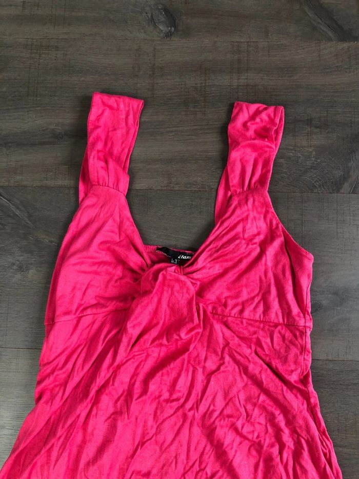 Robe d’été boule Etam taille 36 rose fuchsia - photo numéro 2