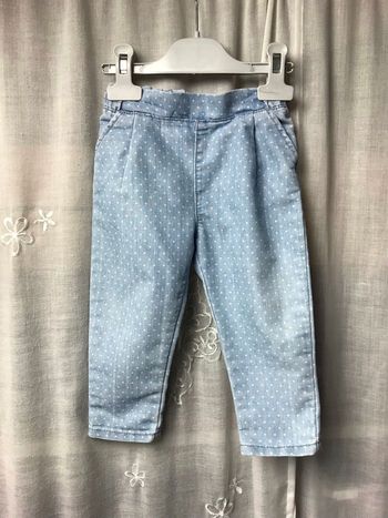 Jeans à pois taché 18 mois Obaibi