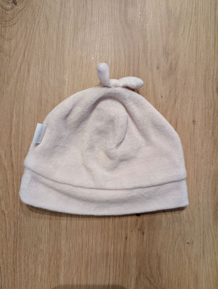 Bonnet rose, de la naissance à 3 mois, P'tit Bisou
