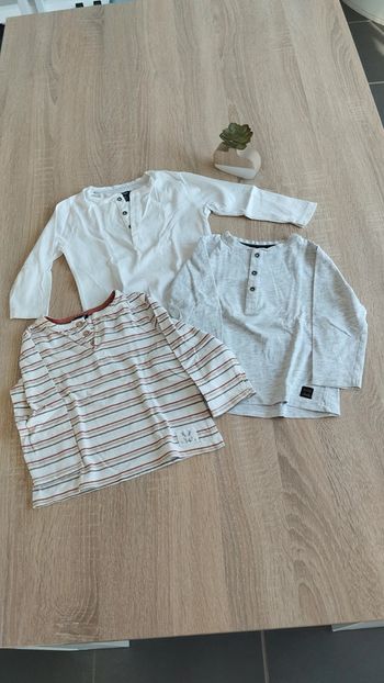 Lot 3 tee shirt manche longue