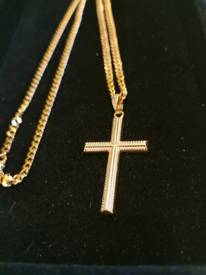Collier et pendentif spirituel croix chrétienne - photo numéro 2