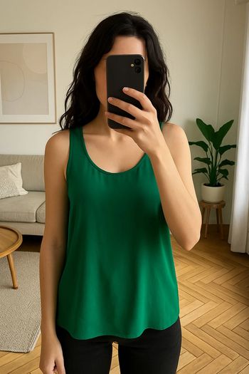 Top vert émeraude Pull&Bear – Taille S