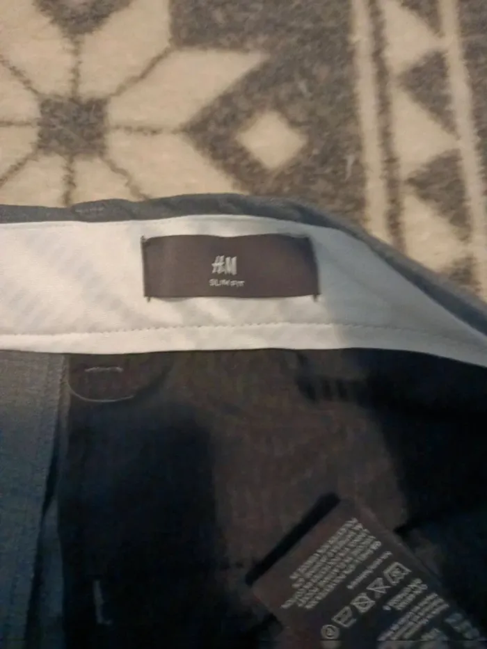 Pantalon de costume slim fit stretch taille 38 h&m neuf - photo numéro 5