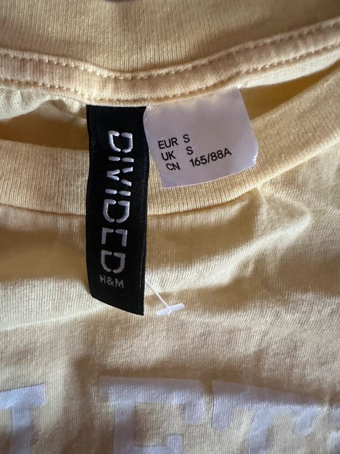 T shirt jaune pale - photo numéro 3