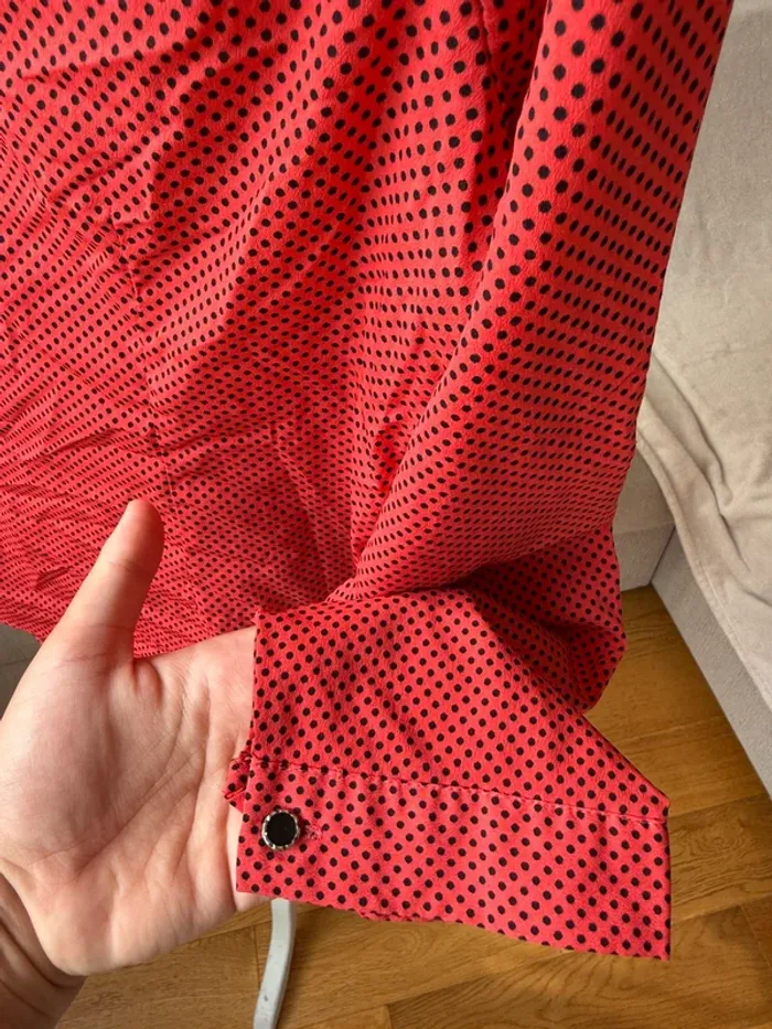 Jolie blouse vintage 42/XL à pois - photo numéro 4