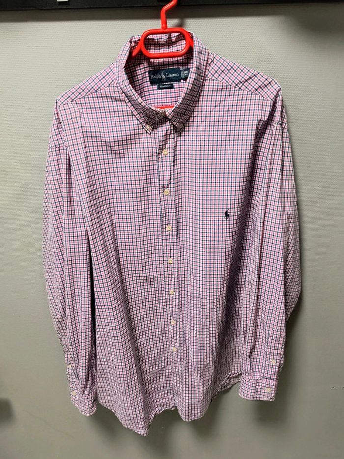 Chemise Ralph Lauren à Carreaux Rose & Bleu – Classic Fit XXXL – Style Vintage Y2K - photo numéro 4