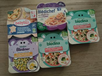 5 repas salés + 2 yaourts offerts