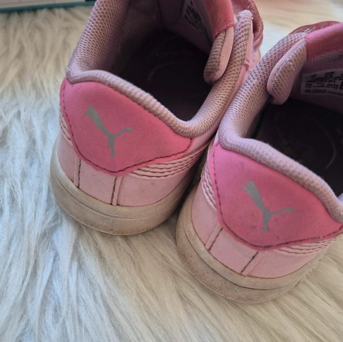 Baskets Puma roses à scratch – T22 - photo numéro 5