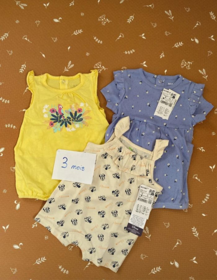 Lot barboteuses 3 mois