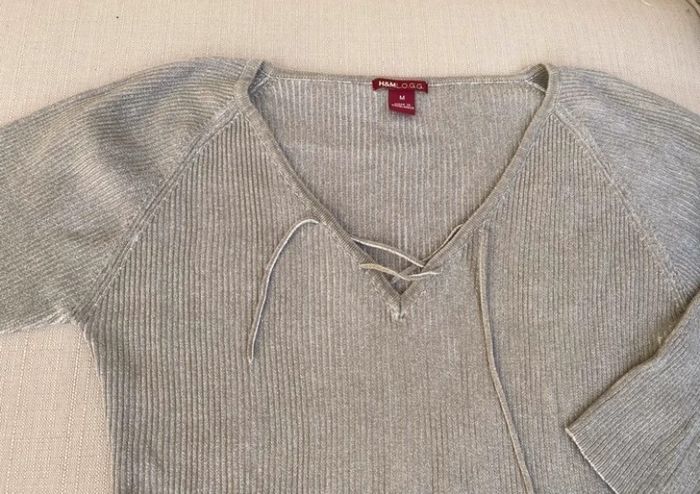 Pull kaki H&M taille M - photo numéro 2