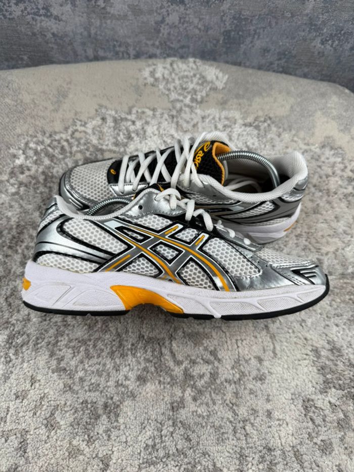 Asics Gel 1130 Running - White & Yellow & Silver - photo numéro 6