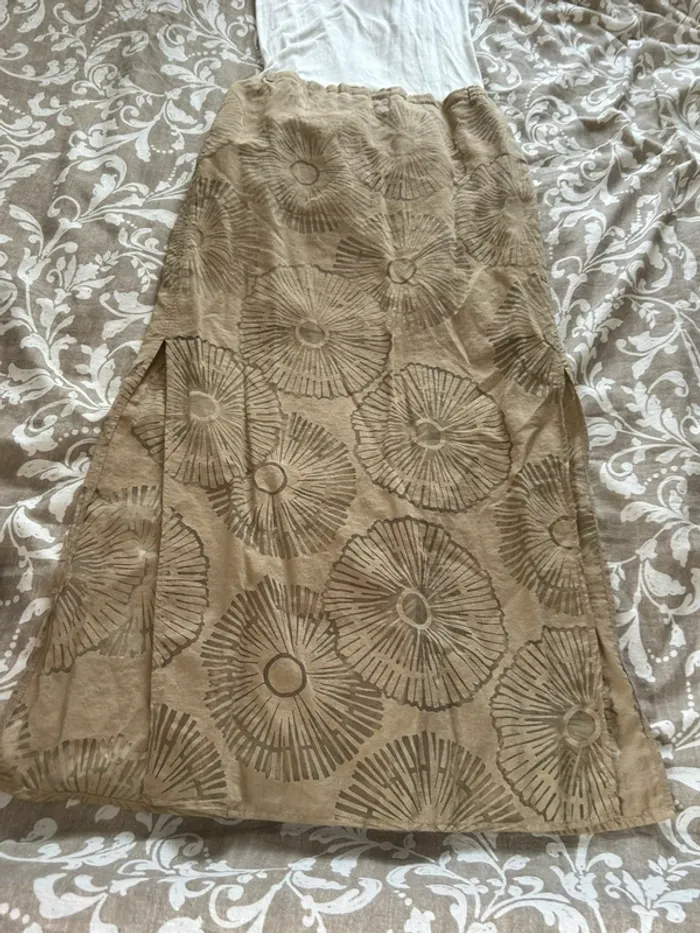 Robe trend beige blanc taille 38 - photo numéro 2