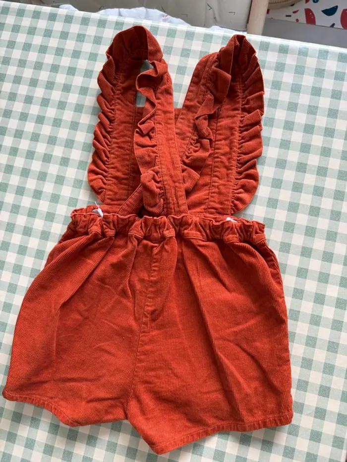 Salopette / combishort enfants velours Lililotte taille 4 ans - photo numéro 6