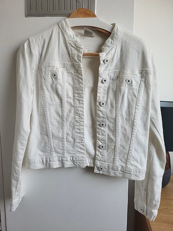 Veste en jean blanche