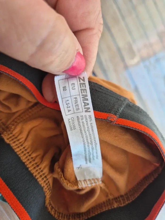 Lot de 2 caleçons vert et rouille - photo numéro 3