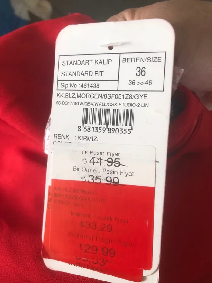 Blouse rouge T36 femme neuf 👚 - photo numéro 5