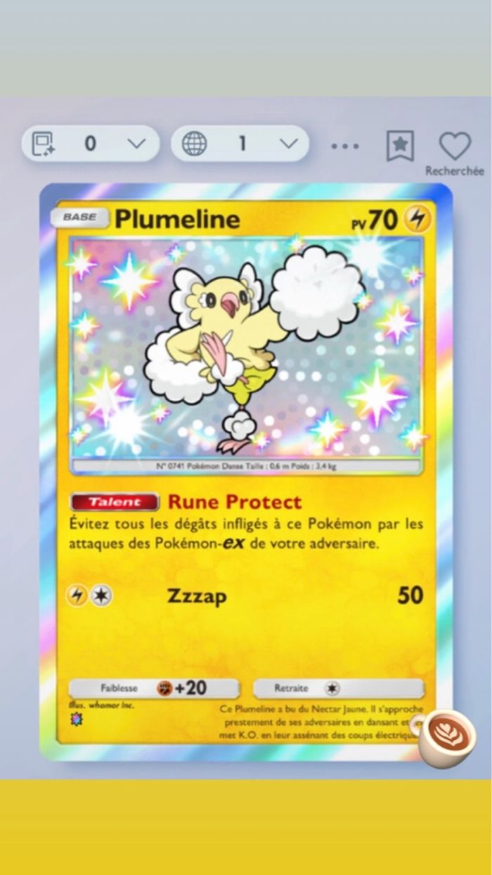 Plumeline shiny pokemon tcg pocket