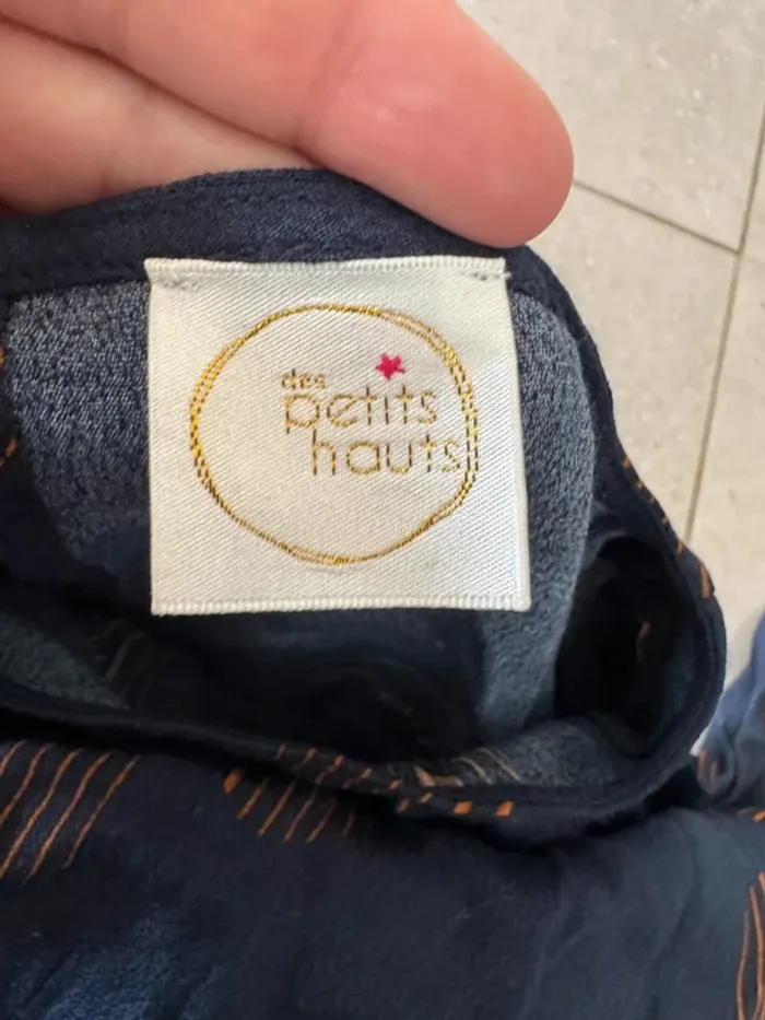 Robe Suzette navy Des petits hauts, très bon état, taille 0 (34) - photo numéro 2