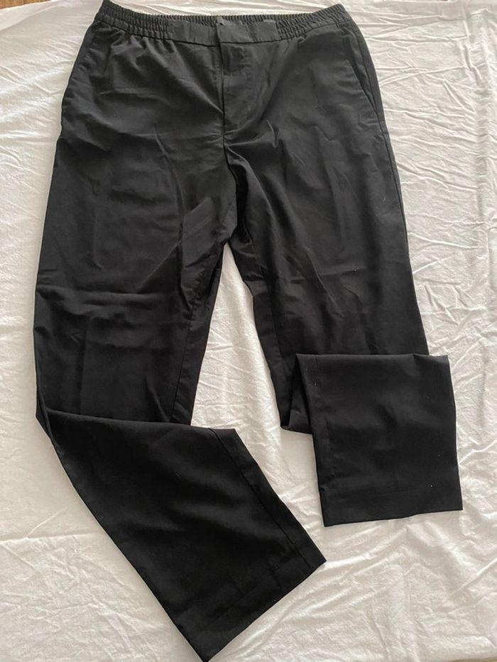 🖤 Pantalon noir fluide - Taille élastiquée - Confort & élégance - H&M - taille 52  👖