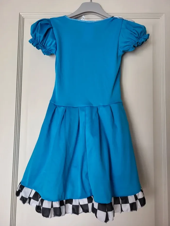 Robe bleue  à damier - Déguisement Alice au pays de merveilles - photo numéro 6