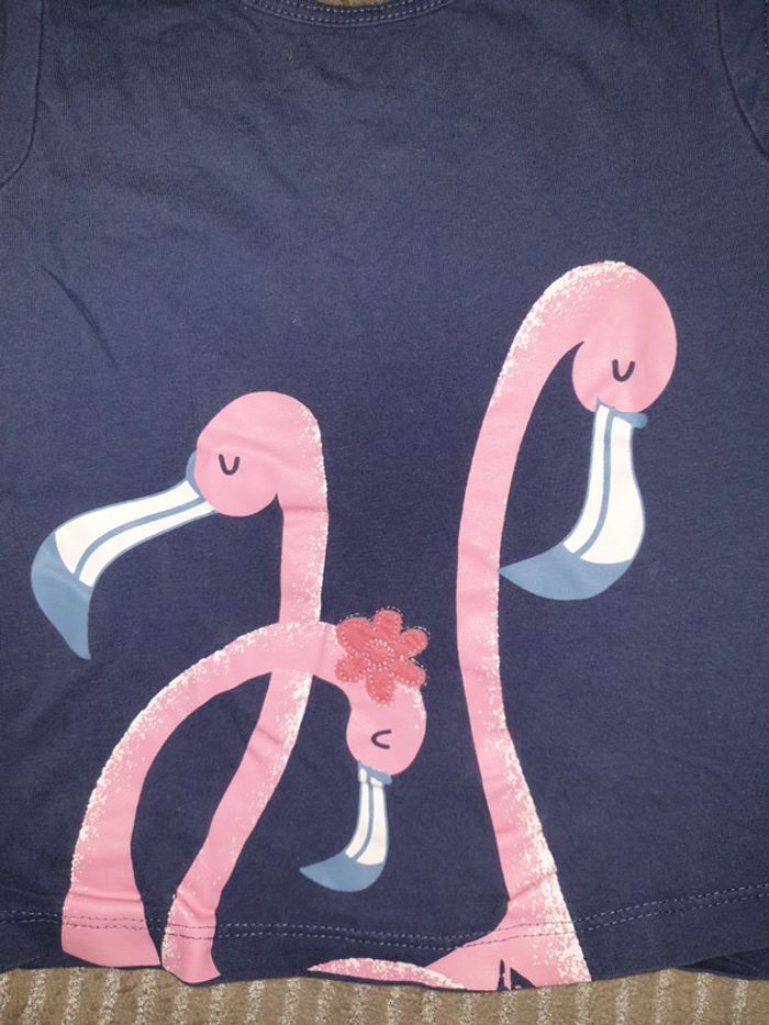 Tee-shirt flamants roses - photo numéro 4