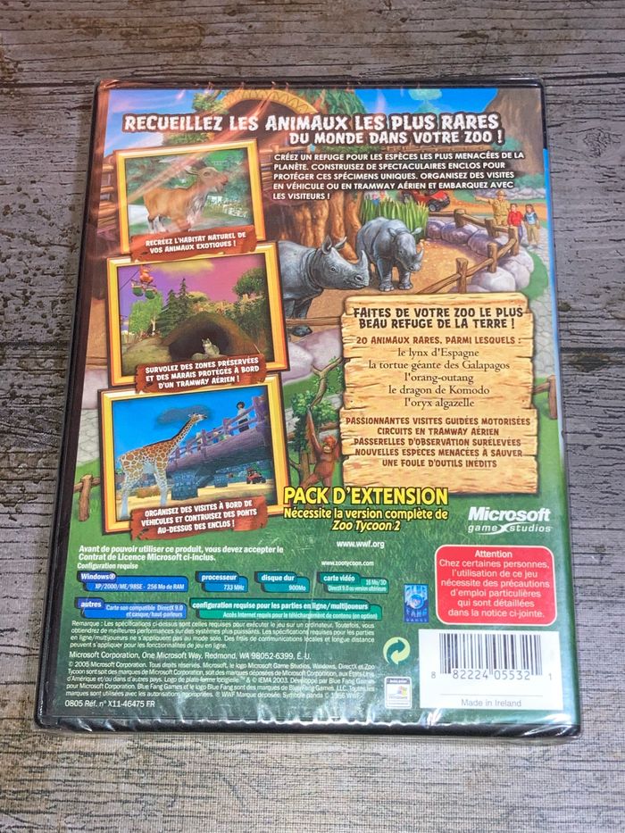 Zoo Tycoon 2 Espèces en dange PC pack extension Neuf VF Microsoft - photo numéro 2
