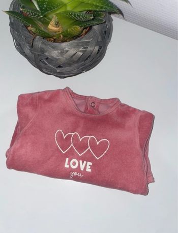 Pyjama velours dors bien - 1 mois