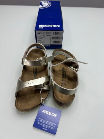 Birkenstock Taille 34 Rio Kids Electric Metallic Gold Regular Fit